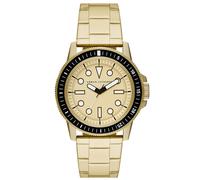 Armani Exchange Watch for Men, Three Hand Movement, 44 mm Gold Stainless Steel Case with a Stainless Steel Strap, AX1854