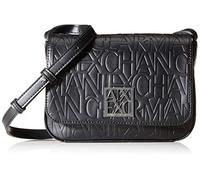 Armani Exchange Women's Polyurethane Handbag with Compact Dimensions - Black - Size: ONE size