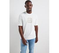 Armani Exchange Logo Crew Neck T-Shirt - Off White, Off White, Size Xs, Men Off White