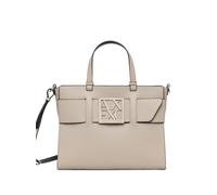 Armani Exchange logo-plaque tote bag - Neutrals OS