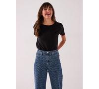 Armani Exchange Xw000830_af10356 Short Sleeve T-shirt Black XS Woman