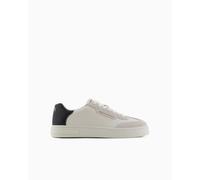 Armani Exchange London, MAN Sneaker, Off White+Black,