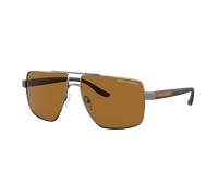 Armani Exchange Man Sunglass AX2037S - Frame color: Matte Gunmetal, Lens color: Polar Brown