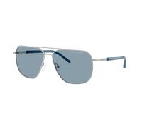 Armani Exchange Man Sunglass AX2057S - Frame color: Matte Silver, Lens color: Light Blue