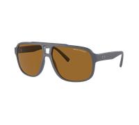 Armani Exchange Man Sunglass AX4104S - Frame color: Matte Grey, Lens color: Brown Polar