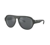 Armani Exchange Man Sunglass AX4126SU - Frame color: Matte Dark Green, Lens color: Light Grey Mirror Black