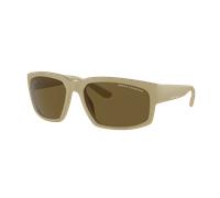 Armani Exchange Man Sunglass AX4142SU - Frame color: Matte Beige, Lens color: Dark Brown