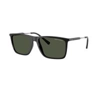Armani Exchange Man Sunglass AX4160S - Frame color: Shiny Black, Lens color: Dark Green Polarized