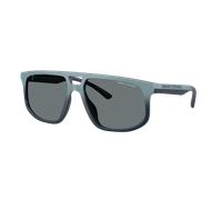 Armani Exchange Man Sunglass AX4161SU - Frame color: Matte Blue Gradient, Lens color: Dark Blue
