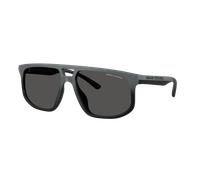 Armani Exchange Man Sunglass AX4161SU - Frame color: Matte Grey Gradient, Lens color: Dark Grey