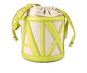 Armani Exchange Marisol Mini Bag Shoulder Bag Genuine Leather 17 cm yellow