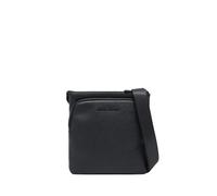Armani Exchange Men Madrid, Sustainable, Embossed Logo Falt Crossbody, Black, One Size