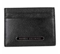 Armani Exchange Men’s Leather Credit Card Holder - Barcelona, Black