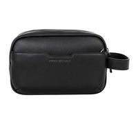 Armani Exchange Men’s Toiletry Bag Alex Beauty Blue Black, Zipper, Faux Leather