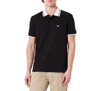 Armani Exchange Men's 3D Embroidered Logo Back Collar Logo Polo Shirt, Black, L