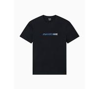 Armani Exchange Embroidered Logo short sleeve T-shirt navy blue - XXL