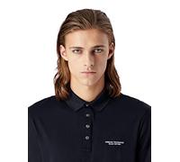 Armani Exchange Men's 4 Buttons Polo Shirt, Blue, XL UK