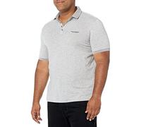 Armani Exchange Men's 4 Buttons Polo Shirt, Grey (BROS BC06 Alloy HTR 3901), Medium