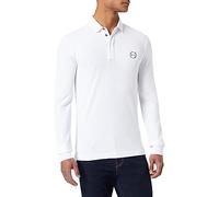 Armani Exchange for man. 8NZF79ZJ81Z1100 Long Sleeve Cotton Polo Shirt white (L), Casual
