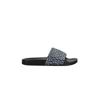 Armani Exchange Men's Allover Logo Pool Slide Sandal, S519, 9.5 UK