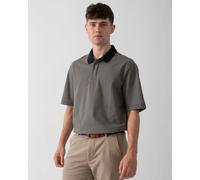 Armani Exchange Mens AOP Logo Pattern Polo Shirt - Navy Diagonal Grid 45AV - L