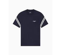 Armani Exchange Men's Arm Band Text Logo Tee T-Shirt, deep Navy, XS