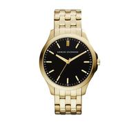 Armani Exchange Black Dial Gold Coloured Watch