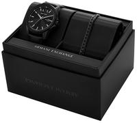 Armani Exchange Banks Mens Black Watch AX7147SET Leather (archived) - One Size