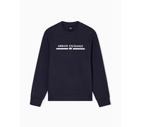 Armani Exchange Men's Centre Chest Logo Crew Neck Sweatshirt, deep navy, S