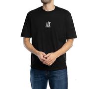 Armani Exchange Mens Embroidered A|X Centre Logo T-Shirt - Black UC001 - Black UC001 - L
