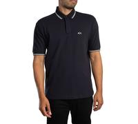 Armani Exchange Men's Collar Line Logo Polo Shirt, Blue