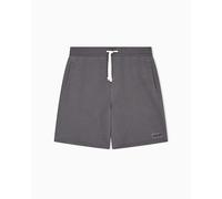 Armani Exchange Men's Cozy, Relaxed Fit Side Logo Patch, Shorts, Grey, L, Dark Gull Gray, L
