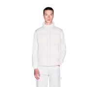 Armani Exchange Men's Cross Gender, Zip Closure Logo Patch Down Waistcoat, Wind Chime, M