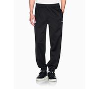 Armani Exchange Men's Cuffed Leg Side Stripes Detail, Sweatpants, Black, L, Black, L