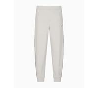 Armani Exchange Men's Cuffed Leg Side Stripes Detail Sweatpants, Grey, L, Wind Chime, L