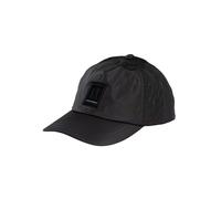Armani Exchange Men's Curved Visor Tone on Tone Front Logo Patch Baseball Cap, Black, TU, Black Beauty, One Size