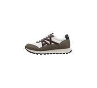 Armani Exchange Men's Drop Trainers, Musk + Off White, 45 EU