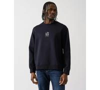 Armani Exchange Mens Embroidered A|X Centre Logo Crew Neck Sweatshirt - Deep Navy UB101 - Deep Navy UB101 - XL