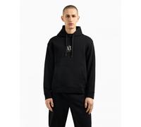 Armani Exchange Mens Embroidered A|X Centre Logo Pullover Hoodie - Black UC001 - Black UC001 - XL