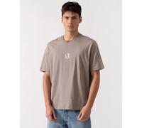 Armani Exchange Men's Icon Project, Embroidered Logo, T-Shirt, Brown, L