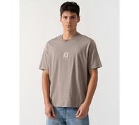 Armani Exchange Men's Icon Project, Embroidered Logo, T-Shirt, Brown, M