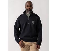 Armani Exchange Men's 1/4 Zip Sweatshirt Embroidered A|X Logo Deep Navy UB101 M
