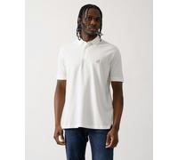 Armani Exchange Mens Embroidered A|X Monogram Short Sleeve Polo Shirt - Off White U0009 - Off White U0009 - L