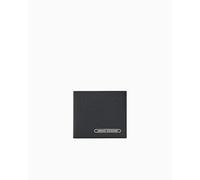 Armani Exchange Men's Essential, Barcelona Side Logo Lettering bi-fold Wallet, Black, One Size