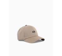 Armani Exchange Men's Essential Classic Embroidered Logo, Baseball Cap, Beige, One Size