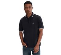 Armani Exchange Men's Essential Double Striped Sleeve and Collar Side Monogram Logo Polo Shirt, deep Navy, S