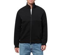 Armani Exchange Mix Media Track Top, Black, Size L, Men Black