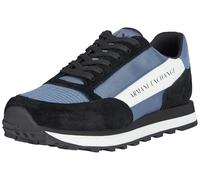 Armani Exchange Men's Essential Osaka, Color Contrasts Sneaker, Black Blue, 7 UK