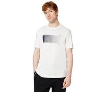 Armani Exchange Men's Front 3D Printed Logo Modern T-Shirt, Off White, S