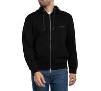Armani Exchange Men's Chest Logo Zip Hoodie, Black